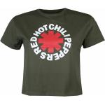 Naisten t-paita (yläosa) Red Hot Chili Peppers - Classic Asterisk - GREEN - ROCK OFF - RHCPCT01LGR