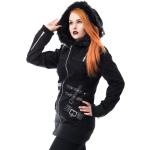 Naisten Mustat Puuvillaiset Koon XL Hupulliset Plus-koon hupulliset takit talvikaudelle alennuksella 