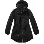 Naisten Mustat Polyesteriset Koon XL Hupulliset Brandit Plus-koon hupulliset takit talvikaudelle 