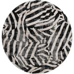 Mustat Polyesteriset Rugvista Pyöreät matot läpimitaltaan 240cm 
