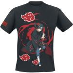Naruto - Anime T-paita - Itachi Uchiha - Logos - S- L - varten Miehet - Musta