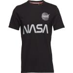 Nasa Reflective T Designers T-shirts Short-sleeved Black Alpha Industries