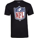 New Era Men's Team Logo NFL Logo Short Sleeve T-Shirt, Black, Small