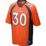 NFL Denver Broncos (Phillip Lindsay) Men's Game American Football Jersey - Orange