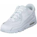 Nike Boys' Air Max 90 Leather (ps) White/white, Lapset, Kengät, Tennarit, Valkoinen, EU 28