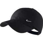 Nike Kinder Cap Metal Swoosh Schirmmütze, Black/Metallic Silver, One Size