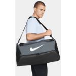 Nike Brasilia 9.5 Training Duffel Bag (Medium, 60L) - Grey - 50% Recycled Polyester