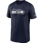 Miesten Mustat Nike Dri-Fit Seattle Seahawks Logo-t-paidat 