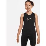 Tyttöjen Mustat Polyesteriset Nike Dri-Fit - Hihattomat topit verkkokaupasta Nike.com 
