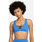 Nike Sneakerkini Women's Scoop Neck Bikini Top - 50% Recycled Polyester - Blue