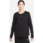 Naisten Mustat Ekologisesti tuotetut Casual-tyyliset Puuvillaiset Pitkähihaiset Nike Essentials Kestävän muodin Loose fit -t-paidat alennuksella 