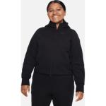 Nike Sportswear Tech Fleece Older Kids' (Girls') Full-Zip Hoodie (Extended Size) - 1 - Black
