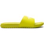 Lasten Limenvihreät Keinonahkaiset Avokärkiset Slip on -malliset Nike Benassi Pistokkaat kesäkaudelle 
