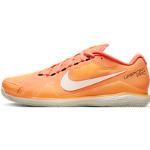 Miesten Oranssit Mesh-kankaiset Kalanruotokuvioiset Koon 47 Hengittävät Nike NikeCourt Tenniskengät 
