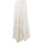 Nina Ricci crease-layered high-waisted skirt - White