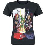 Zelda T-Shirt -L- Ocarina of Time, schwarz