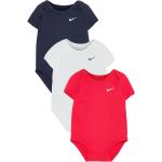 Nkb 3Pk Swoosh Bodysuit Bodies Short-sleeved Multi/patterned Nike
