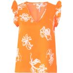 Naisten Oranssit Polyesteriset Koon S Object Röyhelö V -kaula-aukkoiset V-aukkoiset t-paidat alennuksella 