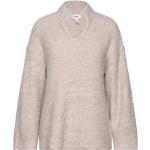 Objfrill L/S Long Knit Pullover 128 Tops Knitwear Jumpers Beige Object