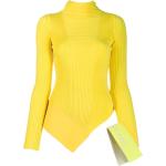 Off-White asymmetric knitted top - Yellow