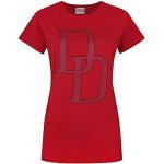 Naisten Punaiset Koon M Daredevil O -kaula-aukkoiset Logo-t-paidat 
