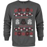 Miesten Harmaat Koon L Star Wars Darth Vader O -kaula-aukkoiset O-aukkoiset neulepuserot jouluun 