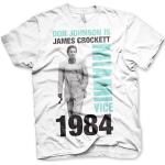 Officially Licensed Merchandise Miami Vice Don Johnson Is Crockett T-Shirt (White), X-Large