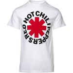 Red Hot Chili Peppers - - Asterisk Logo Erwachsene T-Shirt in Weiß, Large, White