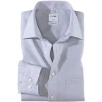 Olymp Men's Long-sleeved Shirt, Luxor Plain, Comfort Fit, New Kent (Olymp Luxor) - Silver grey 63. Plain, size: 42