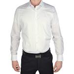 Olymp Men's Long-Sleeved Top Level Five, Plain, Body Fit, New York Kent (Herrenhemd) - White Plain Blickdicht, size: 38