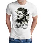 Om3 - James Dean - Life And Death - T-Shirt Legends James Byron Usa Rockabilly, Xl, White