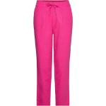 Naisten Vaaleanpunaiset Pellavakankaiset ONLY Poptrash Suorat housut alennuksella 