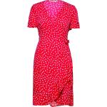 Onlolivia S/S Wrap Dress Wvn Noos Red ONLY