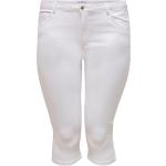 Naisten Valkoiset Skinny- Polyesteriset Koon 4 XL Only Carmakoma Caprihousut 