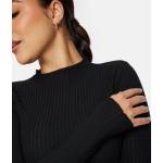 Naisten Mustat Casual-tyyliset Koon XL Joustavat ONLY Poolokaulukselliset Vapaa-ajan paidat 