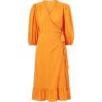 Naisten Oranssit Polyesteriset Koon S 3/4 -hihaiset ONLY Nyöri Midimekot kesäkaudelle alennuksella 