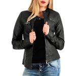 Only Women's Faux Leather Jacket with Zip (Bandit Pu Biker) - Black , size: 42