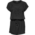 Only Women's Plain or unicolor Short sleeve Dress - Black - 6