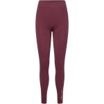 Onproob Hw Seam Tights Sport Running-training Tights Seamless Tights Burgundy Only Play