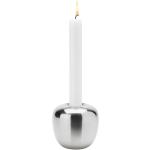 Ora Lysestage H 8 Cm Steel Home Decoration Candlesticks & Lanterns Candlesticks Silver Stelton