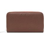 Orciani logo-plaque leather purse - Brown