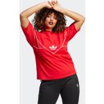 Naisten Punaiset Puuvillaiset Koon S adidas Originals O -kaula-aukkoiset Kestävän muodin Loose fit -t-paidat alennuksella 