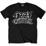 Ozzy Osbourne Vintage Logo Mens Blk TS: Medium
