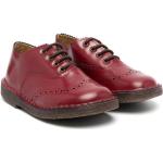 Lasten Tummanpunaiset Vasikannahkaiset Koon 27 Pyöreäkärkiset Nauhalliset Pépé Brogue-kengät 