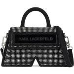 Karl Lagerfeld IKON/K crystal-embellished crossbody bag - Black