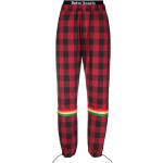 Palm Angels plaid-check print trousers - Red