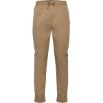 Chinos With An Elasticated Waistband Made Of Blended Organic Brown Esprit Collection