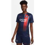 Naisten Tummansiniset Polyesteriset Hengittävät Nike Football Paris Saint Germain F.C. Kestävän muodin Jalkapallopaidat alennuksella 