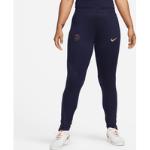Naisten Siniset Slim- Polyesteriset Nike Football Paris Saint Germain F.C. Kestävän muodin Urheiluhousut alennuksella 