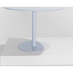 Harmaat Futuristiset MDF-levystä valmistetut Pyöreät ruokapöydät läpimitaltaan 110cm alennuksella 